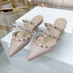 Women's Sandals Summer Luxury Shoes Woman 2026 Trend Ankle Strap Rivets Flat Shoes Brand Design Slippers Ladies Shoes Women