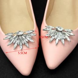 Newest Shoe Clip Wedding Shoes High Heel Women Bride Decoration Rhinestone Shiny Decorative Clips Charm Buckle shoe accessoires