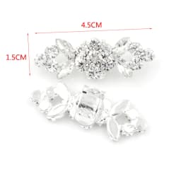 Newest Shoe Clip Wedding Shoes High Heel Women Bride Decoration Rhinestone Shiny Decorative Clips Charm Buckle shoe accessoires