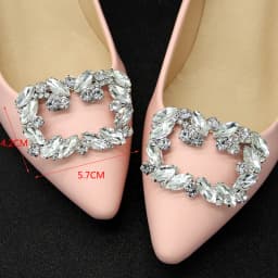 Newest Shoe Clip Wedding Shoes High Heel Women Bride Decoration Rhinestone Shiny Decorative Clips Charm Buckle shoe accessoires