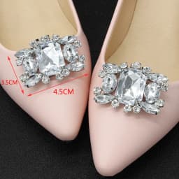 Newest Shoe Clip Wedding Shoes High Heel Women Bride Decoration Rhinestone Shiny Decorative Clips Charm Buckle shoe accessoires