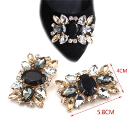 Newest Shoe Clip Wedding Shoes High Heel Women Bride Decoration Rhinestone Shiny Decorative Clips Charm Buckle shoe accessoires