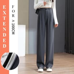 Suit Pants For Women Wide Leg Straight Pencil Pants High Waisted Casual Pants Suit Office Lady Korean Style Y2K Women Trousers