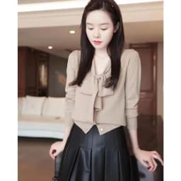 French elegant float lead cashmere cardigan women fall winter new knitted sweater loose thin short wool shirt