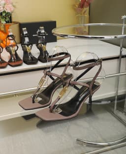 2023 New Design Women's Buckle High Heel Luxury Sandals Leisure Beach Slippers Cowhide Sandals Women's Anti slip Brand Sandals