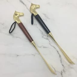 1PC Horsehead Shoehorn 32cm Metal Shoehorn Handle Long Remover Shoehorn Handheld Durable Shoe Lifter Convenient Shoe Wearers
