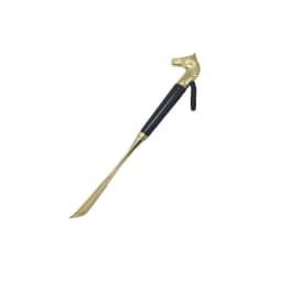 1PC Horsehead Shoehorn 32cm Metal Shoehorn Handle Long Remover Shoehorn Handheld Durable Shoe Lifter Convenient Shoe Wearers