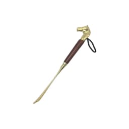 1PC Horsehead Shoehorn 32cm Metal Shoehorn Handle Long Remover Shoehorn Handheld Durable Shoe Lifter Convenient Shoe Wearers