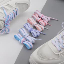 Metallic Shiny Gold Silver Shoelace Glitter White Shoelaces 1.2cm Width Shoe Laces Colorful Bright Silk Casual Laces for Sneaker