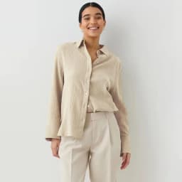 Original Muslin 100% Cotton Shirt Causal Soild Loose Womens Tops Button Long Sleeve Elegant Shirts And Blouses Festival Gifts