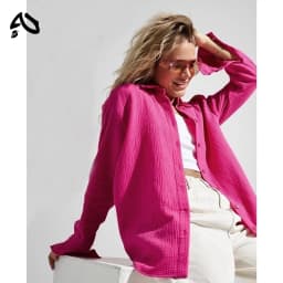 Original Muslin 100% Cotton Shirt Causal Soild Loose Womens Tops Button Long Sleeve Elegant Shirts And Blouses Festival Gifts