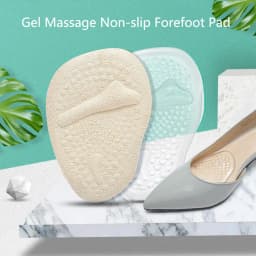 Silicone Gel Insoles for Women Shoes High Heels Sandals Non-slip Foot Pain Relief Half Sole Pads Insert Forefoot Cushion Insole