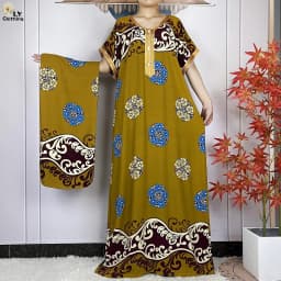New Summer Dubai Fashion Short Sleeve Dress African Dashiki Solid Cotton Loose Caftan Lady Casual Maxi Islam Traditional Abaya