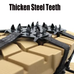 Crampons for Snow and Ice Climbing Hiking Ice Cleats Spikes for Shoes 24 Teeth Anti-Slip Covers for Shoes Non-Slip Snow Grips