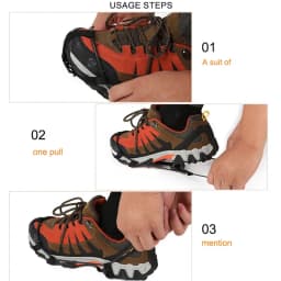 Crampons for Snow and Ice Climbing Hiking Ice Cleats Spikes for Shoes 24 Teeth Anti-Slip Covers for Shoes Non-Slip Snow Grips