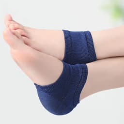 Silicone Gel Heel Protector Sleeve Heel Pads Heel Cups Plantar Fasciitis Support Feet Care Skin Repair Cushion Half-yard Socks