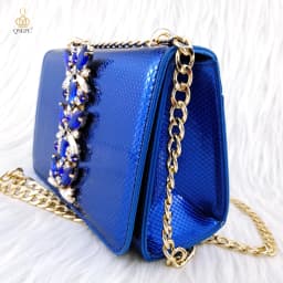 QSGFC Italian Design Classic Noble Shoes Matching Solid Bag African Fashion Embossed Style Shoes Bag