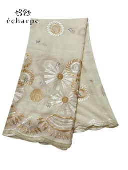 New Dubai Hijab Shawls Scarf For Muslim Women African Cotton Hijab Islamic Hijab Pashmina Turban Headscarf Embroidery Shawls
