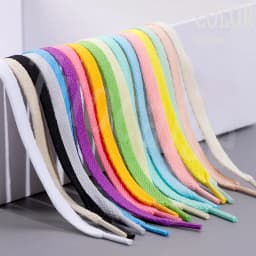1Pair Flat Shoelaces for Sneakers 26 Colors Fabric Shoe Laces White Black Shoe Lace Boot Laces for Shoes Classic Soft Shoestring