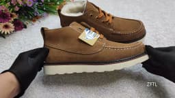 ZFTL Men's snow boots Winter Sheepskin Short boots to keep warm British large cotton shoes Non-slip sole Man Casual Wool lining