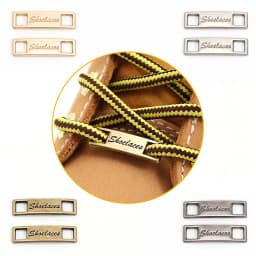 1 Pair Striped Two Color Shoe Laces Outdoor Sneaker Laces Cotton Shoe Laces White Shoes Shoe Accessories Length 90/120/150cm