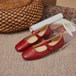 QUTAA 2021 Flat Heels Retro Square Toe Genuine Leather Women Shoes Spring Autumn Hook&Loop Casual Female Flats Shoes Size 34-40