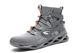 Breathable Men's Safety shoes With Steel Toe Casual Men's Boots Work Indestructible Shoes Puncture-Proof Work Sneakers Size 48