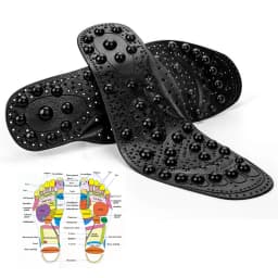 EiD High quality 68 Therapy Magnetic Massage insoles Foot Acupuncture Point Therapy Insole Cushion Slimming Magnetic pads Unisex