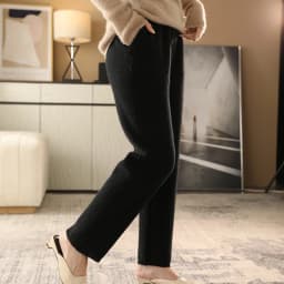 2022 Autumn/Winter New Women's High-Waisted Feet Pants 100% Pure Wool Casual Knitted Carrot Pants Trousers Tight Pants