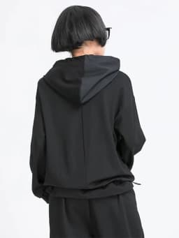 Amax luluE European Style Ladies Summer Black Sweatshirts Womens Leisure Punk Fashion Hoodies Hooded Vintage Oversized Clothes