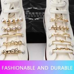 Shoelaces Decoration Shoelace Buckle Pearl Shoes Charm Accessories Elegant Vintage Luxury Shiny Rhinestones Women Sneakers 1pc