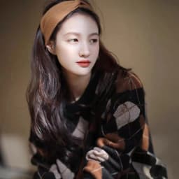 Rhomb patchwork color thickened round neck cashmere knitwear women's fall/winter loose slimming large-size wool base sweater