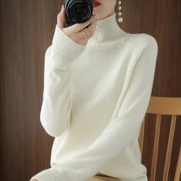 DY Turtleneck Cashmere sweater women winter cashmere jumpers knit female long sleeve thick loose pullover