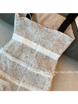 French Vintage Dresses Women Fashion Sexy Lace Sleeveless Elegant Mini Frocks 2023 Summer Slim Party A-line Vestidos Y2k Mujer