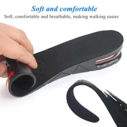 EiD 3-9cm Invisible Height Increase Insole Cushion Height Lift Adjustable Cut Shoe Heel Insert Taller Support Absorbant Foot Pad