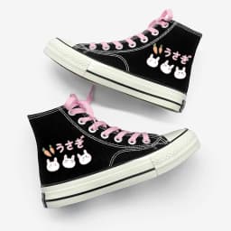Amy and Michael Lovely Young Students Canvas Shoes Cartoon Anime Girls Vulcanized Shoes Women Casual Lace Up Sneakers