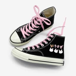 Amy and Michael Lovely Young Students Canvas Shoes Cartoon Anime Girls Vulcanized Shoes Women Casual Lace Up Sneakers