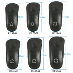 Leather Orthopedic Insoles Orthotics Flat Foot Health Sole Pad Heel Cushions Shoes Insert Arch Support Pad For Plantar fasciitis