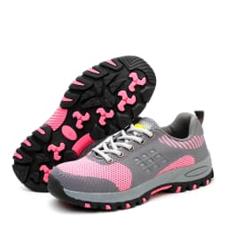 women's fashion breathable safety shoes worker steel toe caps shoe summer security work boots zapatos seguridad indestructible