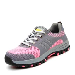 women's fashion breathable safety shoes worker steel toe caps shoe summer security work boots zapatos seguridad indestructible