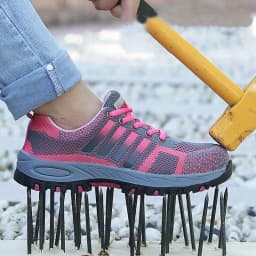 women's fashion breathable safety shoes worker steel toe caps shoe summer security work boots zapatos seguridad indestructible