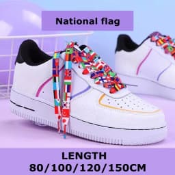 Flat Shoelaces Rainbow Color Shoe Laces Casual Canvas Shoes Colorful Shoelace Print Gradient Suitable for All Unisex New 1Pair