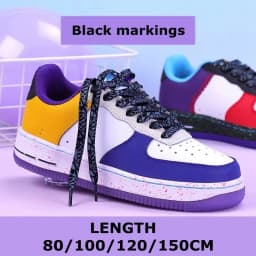 Flat Shoelaces Rainbow Color Shoe Laces Casual Canvas Shoes Colorful Shoelace Print Gradient Suitable for All Unisex New 1Pair