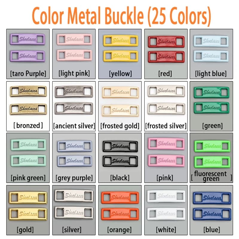 1 Pair Sneaker Shoelaces Buckle Charm Shoes Decorations Metal Kits Buckle Shoelace Charms Personalize Shoe Accessories New