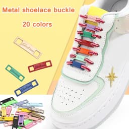 1 Pair Sneaker Shoelaces Buckle Charm Shoes Decorations Metal Kits Buckle Shoelace Charms Personalize Shoe Accessories New