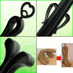 Women Boot Rack With Two Sides Clip Plastics High Top Boot Shaper Stretcher Shoes Hanger Shoe Holder Organizer Storage Longe35cm