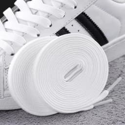 1Pair Classic Shoelaces Flat Black White Shoe Lace Double Fabric Non-slip Polyester Laces Casual Sport Shoestrings 100/120/140CM