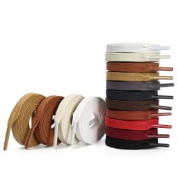 New Flat Waxed Cotton Shoe Laces Unisex Boots Casual Sneakers Shoelace Leather Laces Shoes Boots Waterproof for Shoelaces