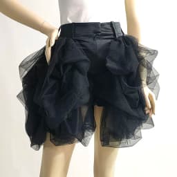 Womens Clothing 2022 Fashion Gothic Modis Tulle Skirt Design Sense Niche High Waist bud Tutu Irregular Skirt Shorts Feminino