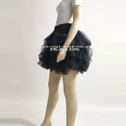 Womens Clothing 2022 Fashion Gothic Modis Tulle Skirt Design Sense Niche High Waist bud Tutu Irregular Skirt Shorts Feminino
